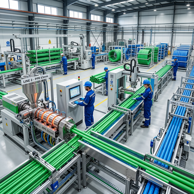 إنتاج أنابيب PPR